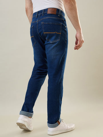 Tim Paris Jeans - Slim Straight Fit in Medium Indigo Denim