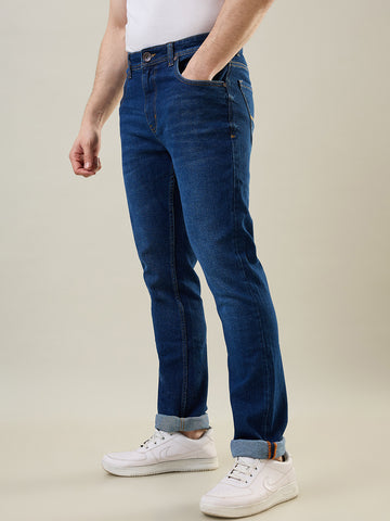 Tim Paris Jeans - Slim Straight Fit in Medium Indigo Denim