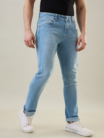 Tim Paris Jeans - Slim Straight Fit in Light Indigo Denim