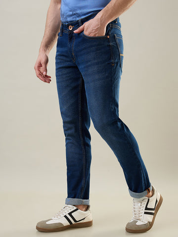 Tim Paris Jeans - Slim Tapered Fit in Medium Indigo Denim