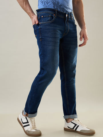 Medium Indigo Ferdinand Slim Tapered Fit Jeans