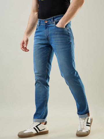 Tim Paris Enzyme Denim Jeans – Slim Tapered Fit