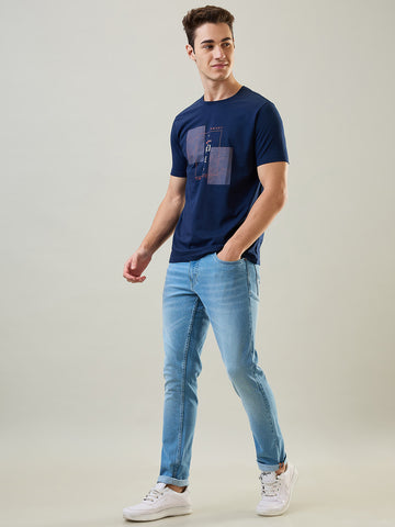 Tim Paris Jeans - Slim Tapered Fit in Ice Indigo Denim