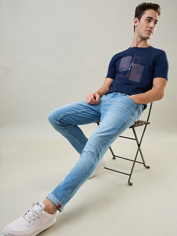 Tim Paris Jeans - Slim Tapered Fit in Ice Indigo Denim