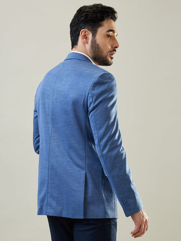 Tim Paris Blue Knitted Structure Blazer