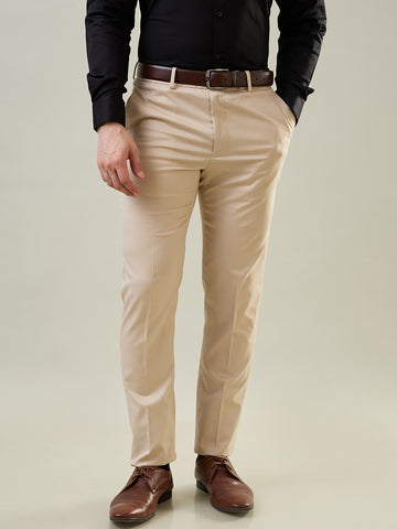 Tim Paris Beige Formal Pant