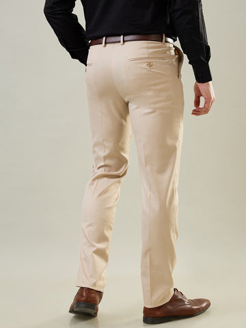 Tim Paris Beige Formal Pant