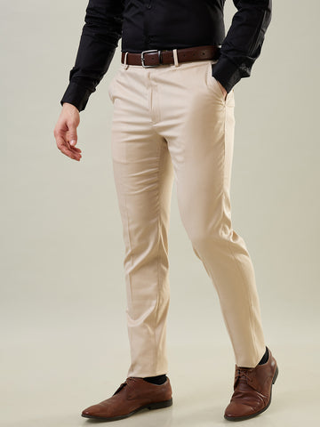 Tim Paris Beige Formal Pant