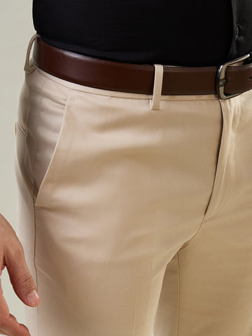 Tim Paris Beige Formal Pant