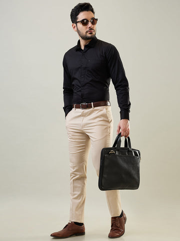 Tim Paris Beige Formal Pant