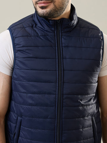 Tim Paris Jacket - Navy Sleeveless Fashion Jacket