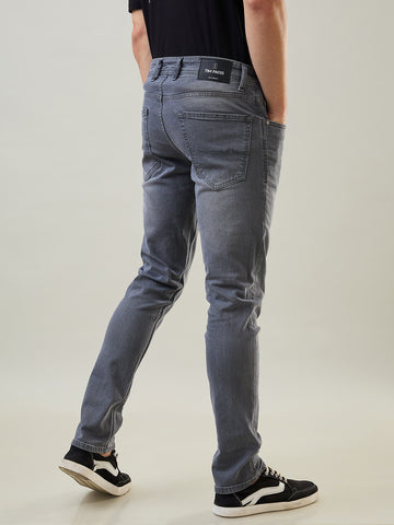 Tim Paris Jeans - Slim Tapered Fit in Medium Grey Denim