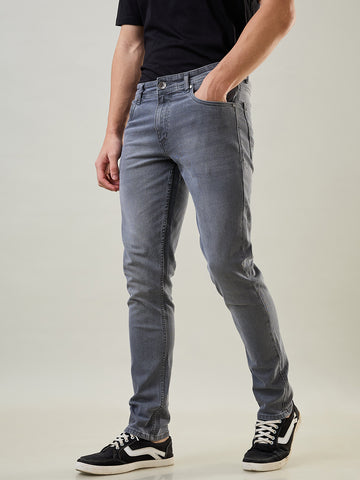 Tim Paris Jeans - Slim Tapered Fit in Medium Grey Denim