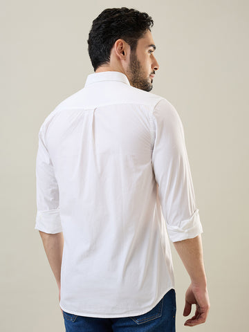 Tim Paris Shirt - White Solid Shirt