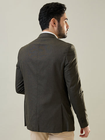 Tim Paris Dark Beige Woven Blazer