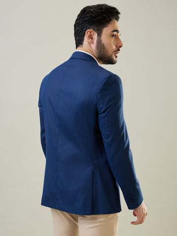 Tim Paris Blue Woven Blazer