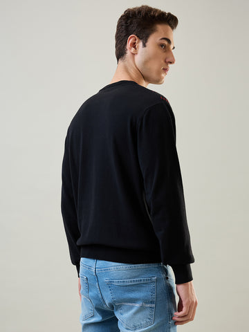 Tim Paris Pullover: Black Stripe