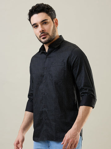 Tim Paris Black Print Shirt