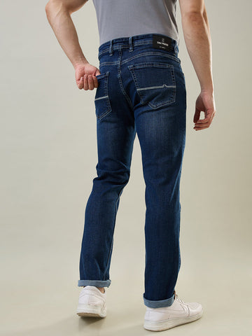 Tim Paris Dark Indigo Denim Jeans-Slim Straight Fit