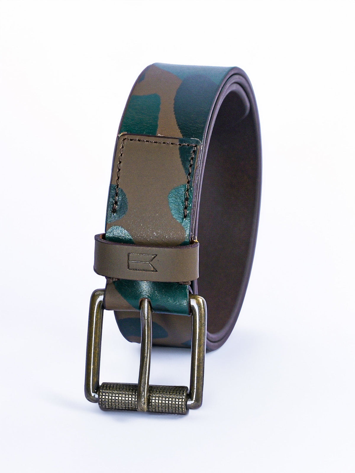 Mens Leather Belt Olive Branch