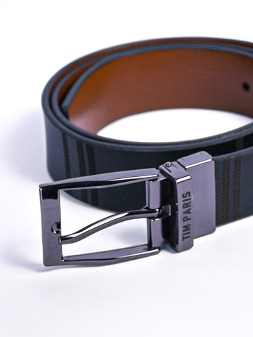 Mens Leather Belt Black