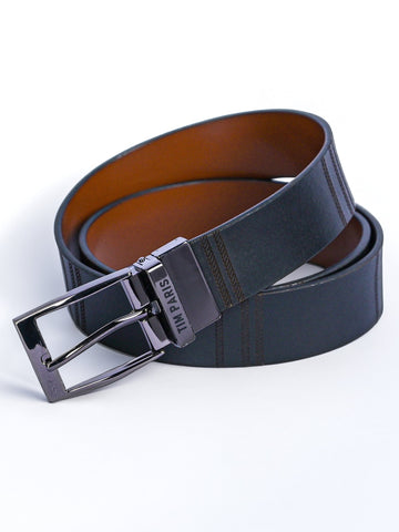 Mens Leather Belt Black