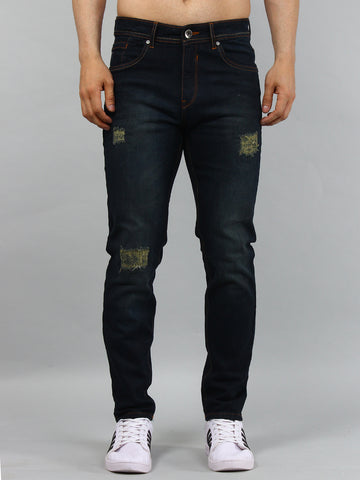 Men's Denim Jeans Stretchable Solid Fit Ferdinand Slim tapered Jeans