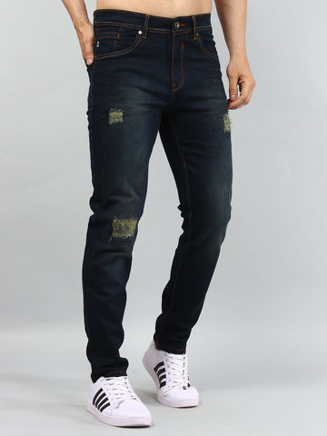 Men's Denim Jeans Stretchable Solid Fit Ferdinand Slim tapered Jeans