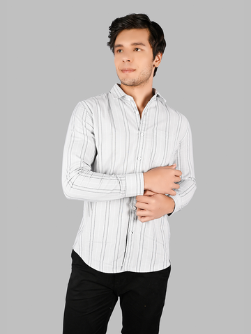 Men's Striped Cotton Shirt