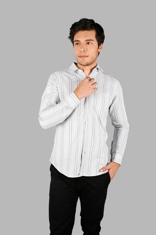 Men's Striped Cotton Shirt