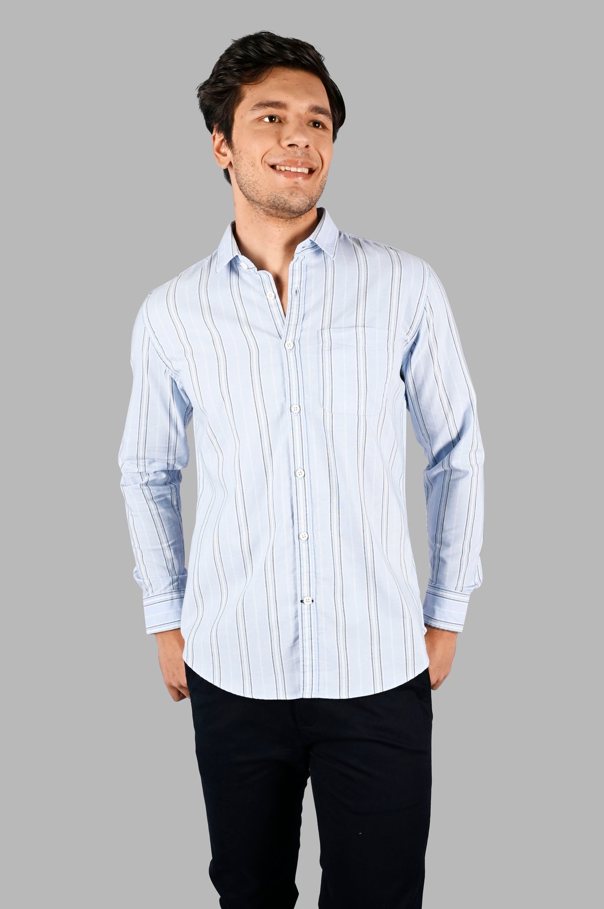 Men's Striped Cotton Shirt