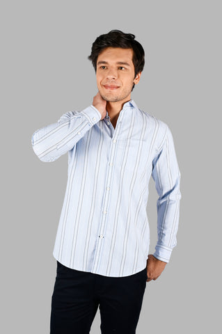 Men's Striped Cotton Shirt