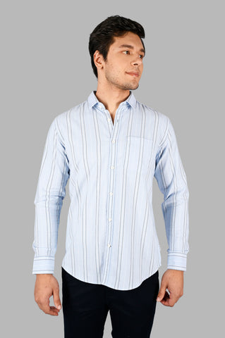 Men's Striped Cotton Shirt