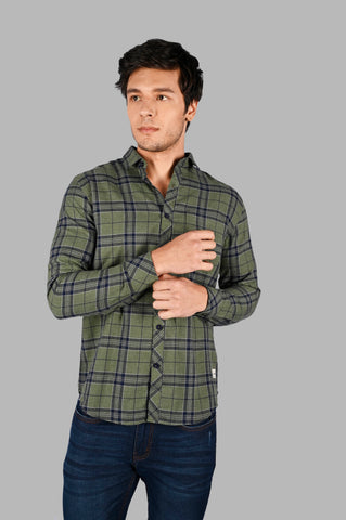 Men's Cotton Check Shirt with Pocket