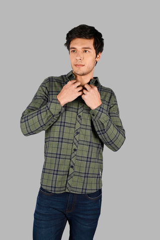 Men's Cotton Check Shirt with Pocket