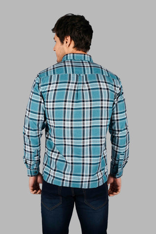 Men's Cotton Check Slim Fit Shirt