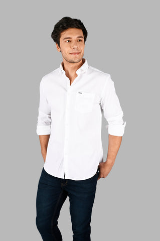 Men's Solid Cotton Shirt