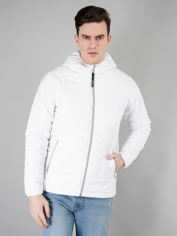 Bomber White Jacket for men