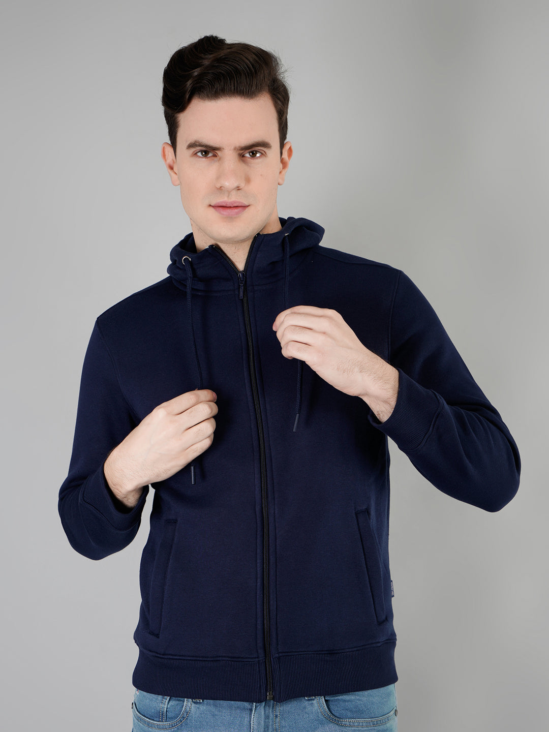 Men's Zipper Full Sleeve Cotton Hoodie