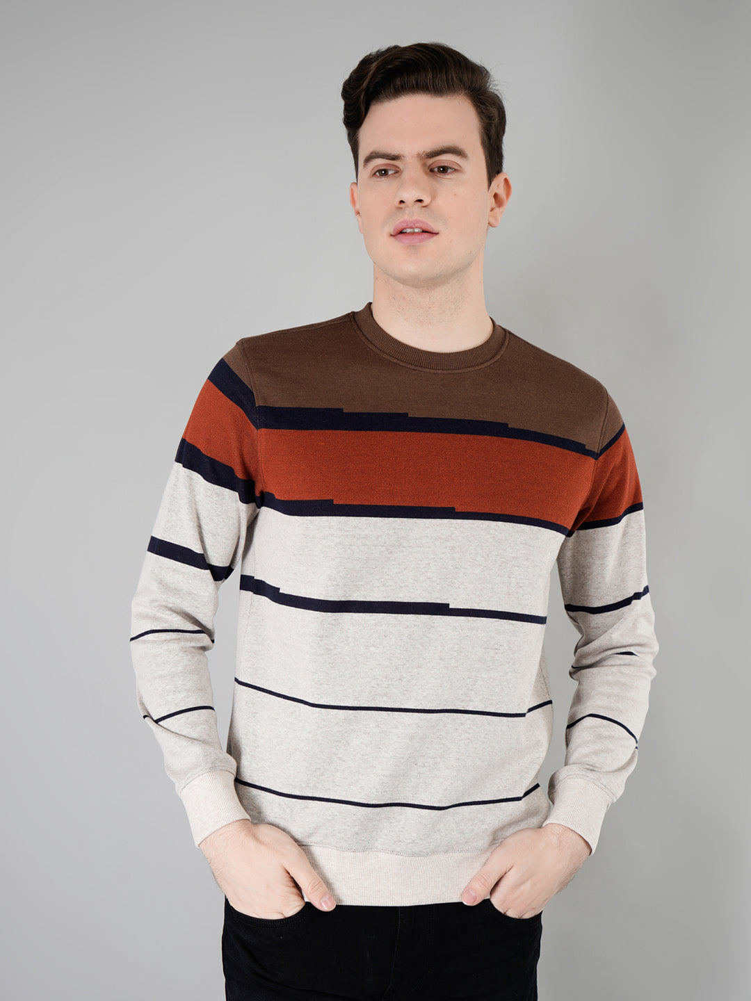 Classic Striped Sweatshirt for Men