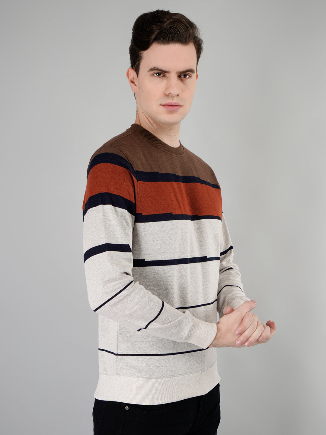 Buy Classic Striped Sweatshirt for Men Online Tim Paris