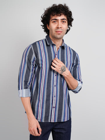 Red Stripe Shirt for Men