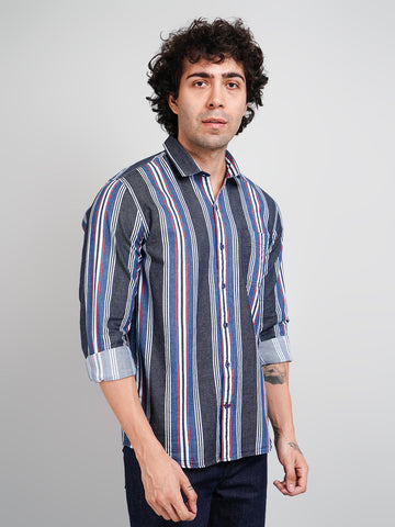 Red Stripe Shirt for Men