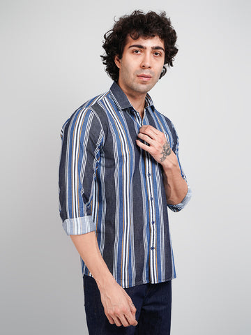 Yellow Stripe Shirt for Men