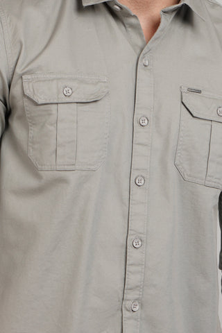 Solid Grey Men's shirt