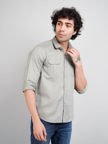 Solid Grey Men's shirt