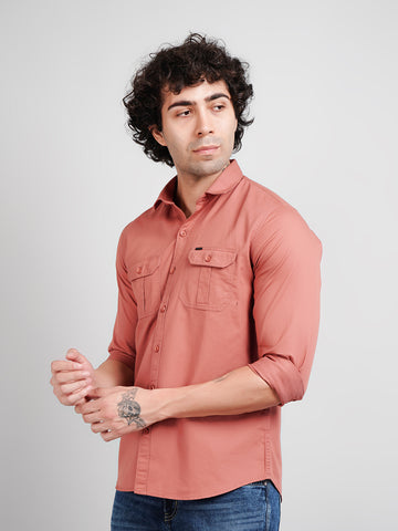 Solid Rust Men's Shirt