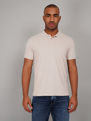 Beige Polo T-shirts