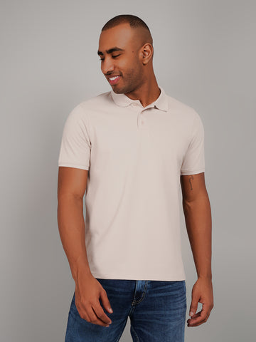 Beige Polo T-shirts