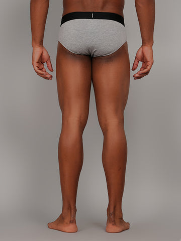 Solid Light Grey Brief